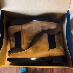 Cole Haan men’s suede chelsea boots tan